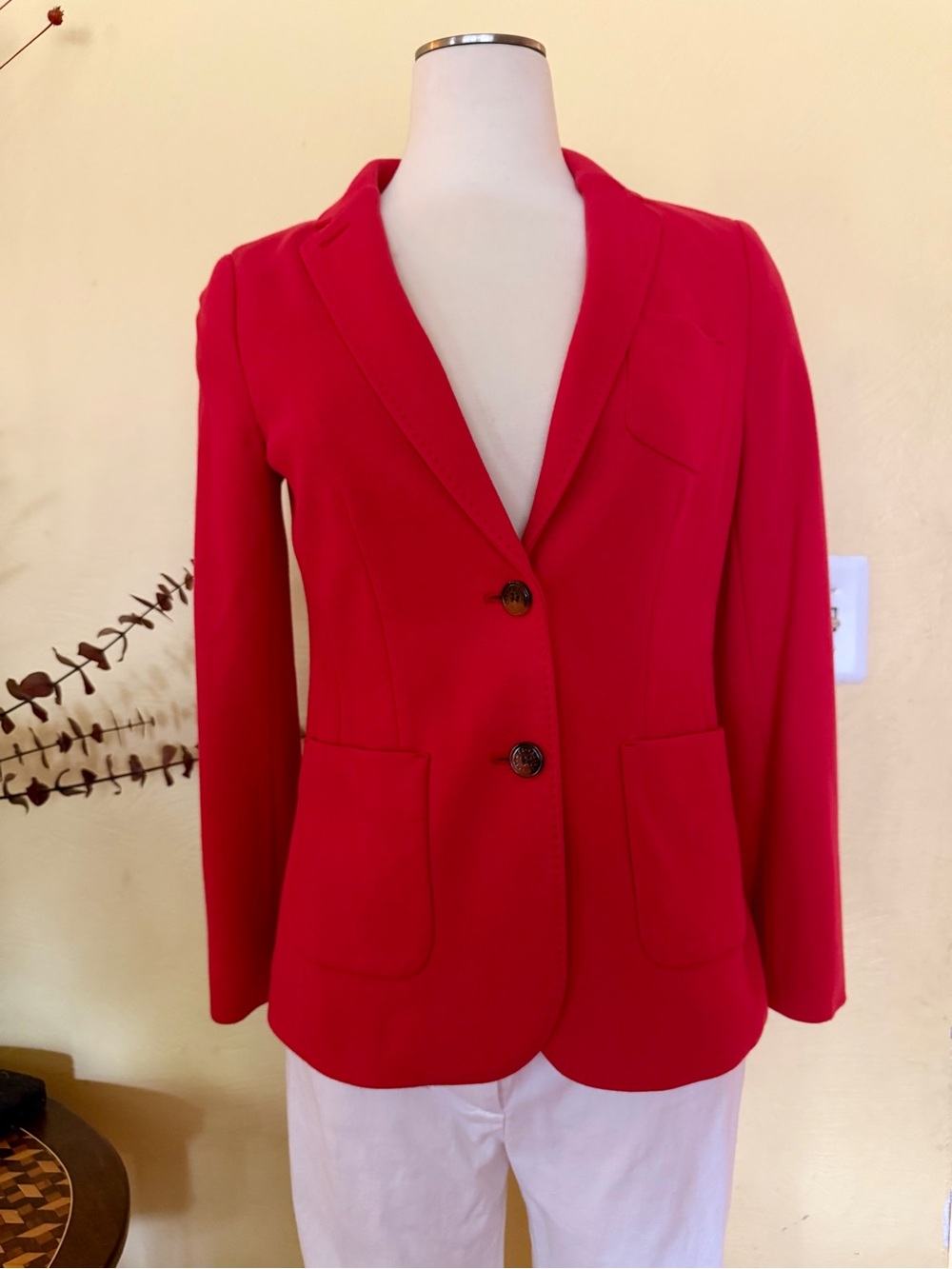 Talbots Bright Red Tailored Blazer